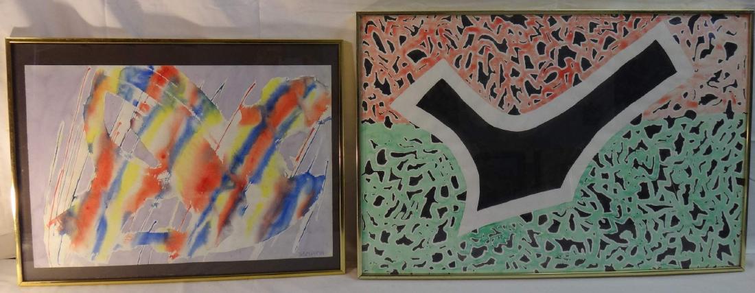 JACOB SEMIATIN SIGNED WATERCOLORS: Jacob Semiatin (1915-2003) Watercolors – 22x15; 24 1/4" x18 1/4" , both signed.