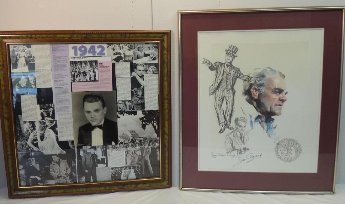 JAMES CAGNEY PORTRAIT, LITHOGRAPH, SIGNED. (1 of 6)