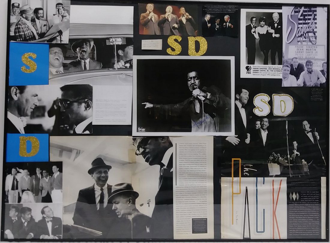 SAMMY DAVIS JR, SIGNED PHOTO IN A COLLAGE (1 of 1)