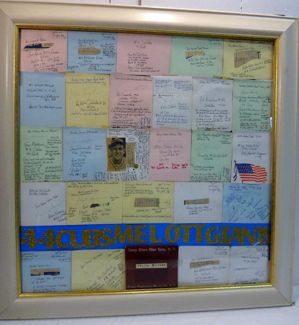 COLLECTION OF MLB AUTOGRAPHS FROM 1944, CHICAGO/NY (1 of 19)