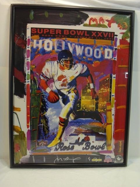PETER MAX '93 SUPERBOWL LITHOGRAPH (1 of 4)