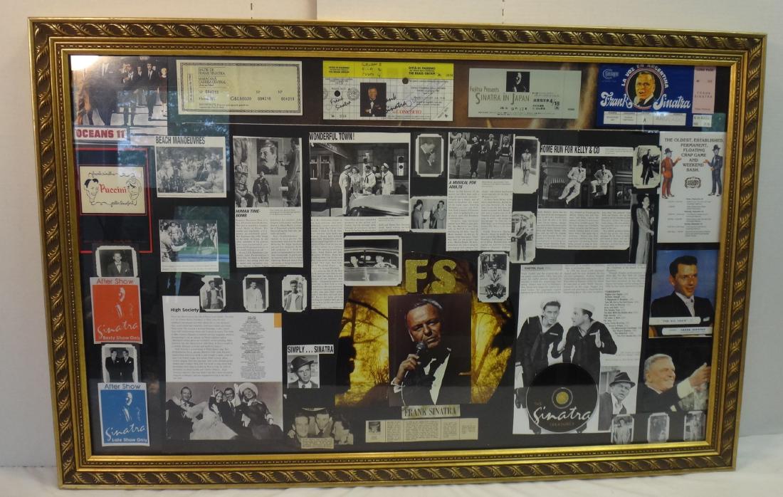 "OLD BLUE EYES" FRANK SINATRA SIGNED PHOTO COLLAGE (1 of 7)