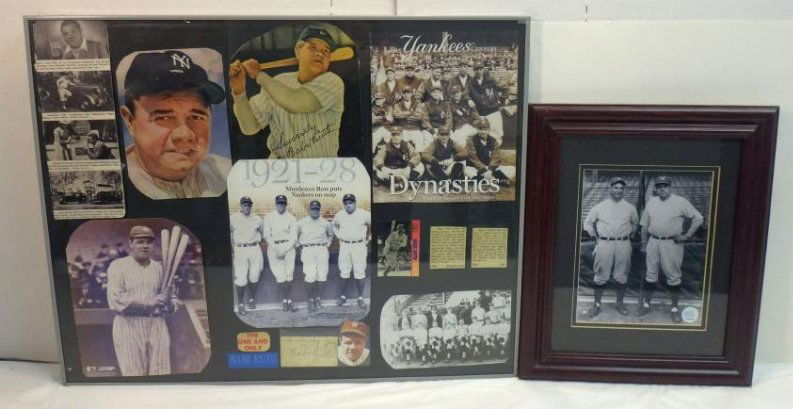 BABE RUTH AUTOGRAPH & COLLAGE (1 of 6)