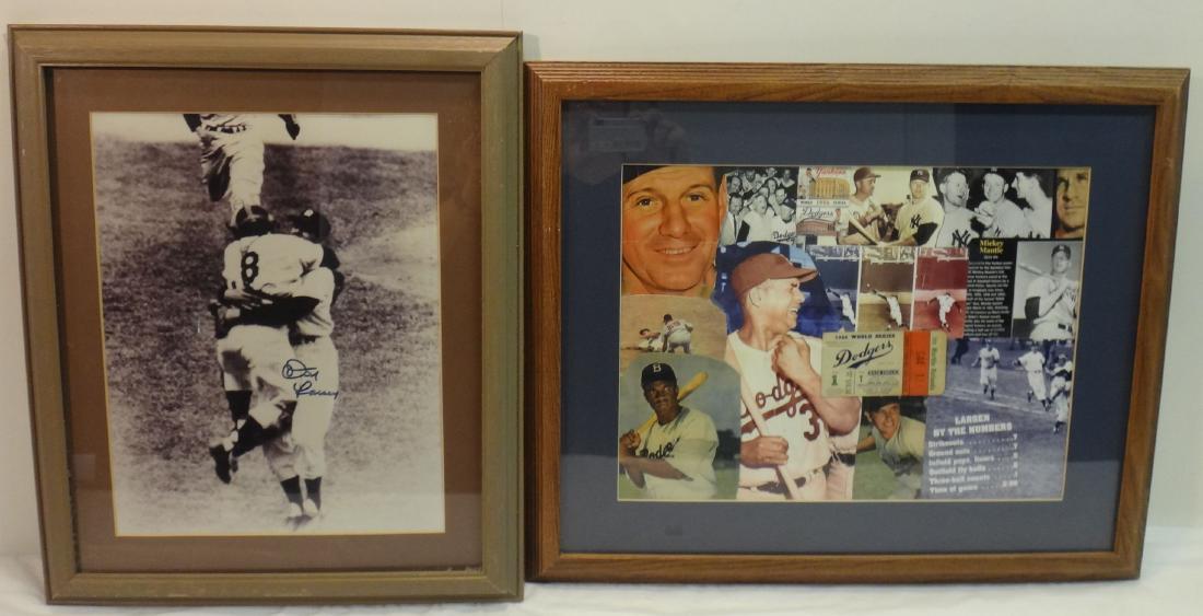 DON LASRON SIGNED PHOTO & RAIN CHECK TICKET (1 of 9)