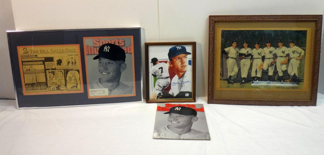 MICKEY MANTLE'S SIGNED PHOTO. (1 of 6)