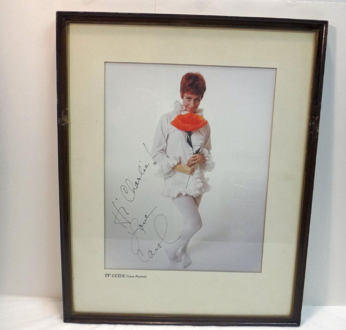 VINTAGE CAROL BURNETT SIGNED TV GUIDE COVER (1 of 3)