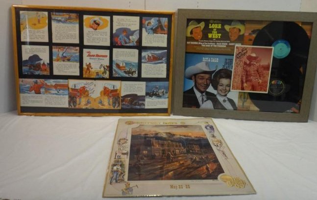 CLAYTON MOORE, ROY RODGERS SIGNED WESTERN PRINTS (1 of 11)