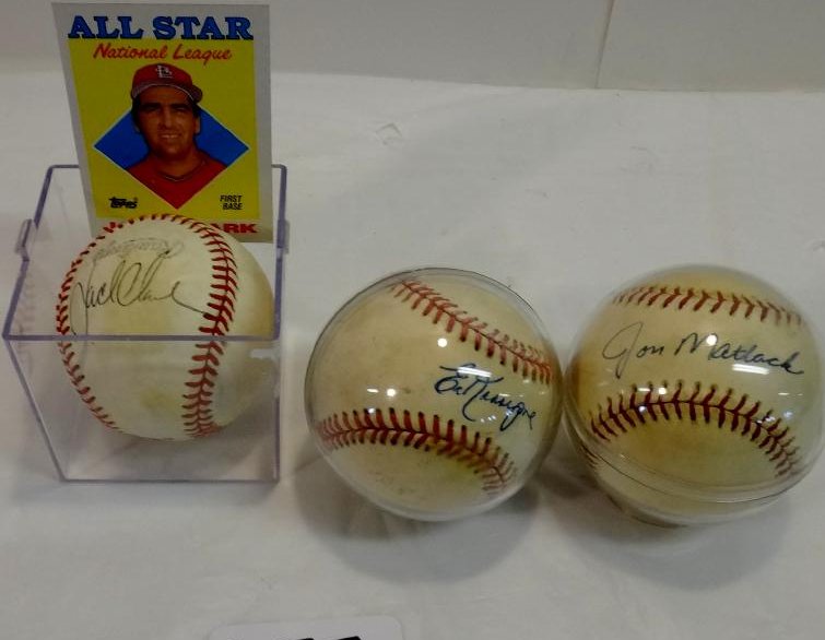 JON MATLACK/ED KRANEPOOL/JACK CLARK SIGNED BALLS (1 of 9)