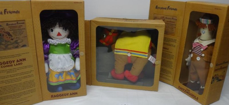 4 BOXED LIMITED EDITION RAGGEDY ANN & ANDY: Comes from a single owner's 40 years of collecting.