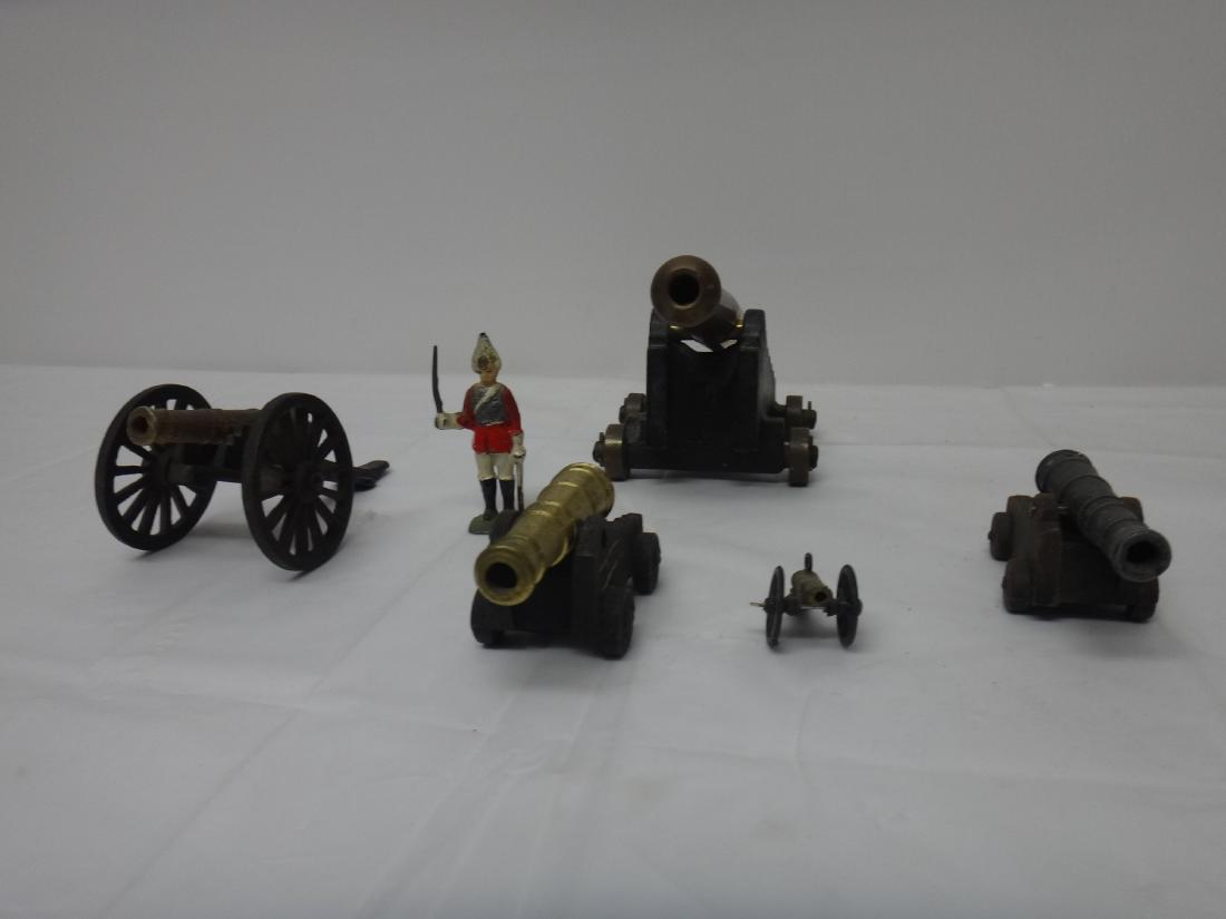 LOT OF 6 MINIATURE CANNONS (1 of 1)