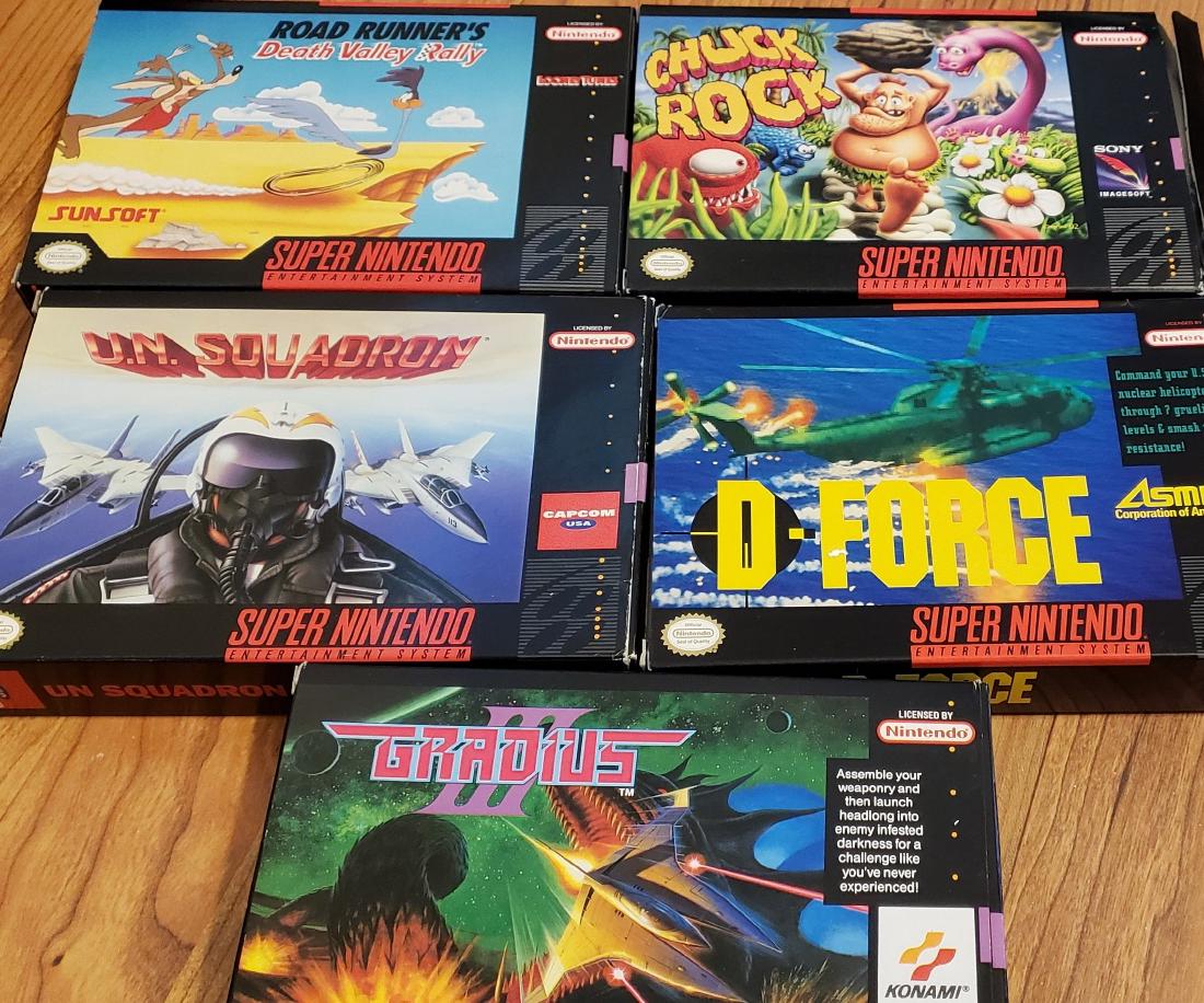LOT OF 5 SNES GAMES IN ORIGINAL CASES (1 of 1)