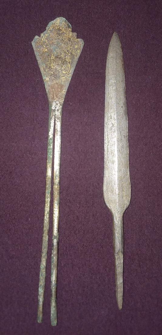 TWO ASIAN ARTIFACTS, BOTH MUSEUM RARITIES. (1 of 3)