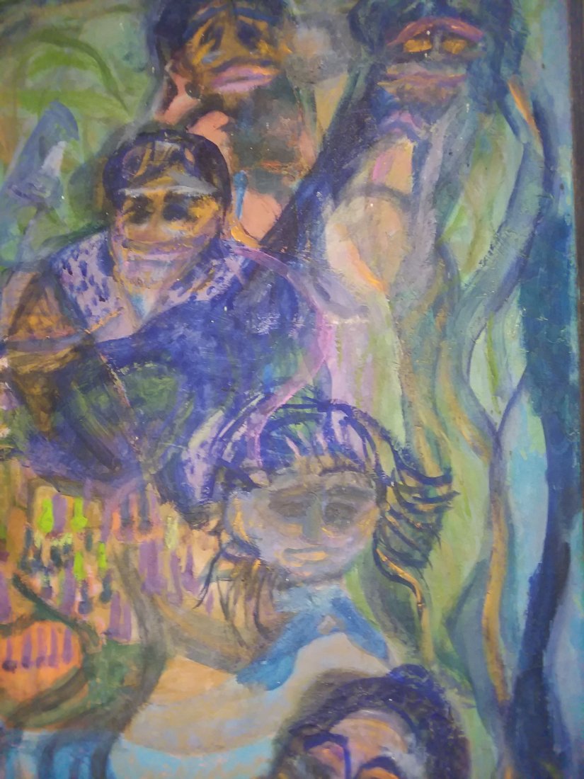 LARGE CHARLES ARCIER  CARD PLAYERS, CENTRAL PARK (1 of 3)