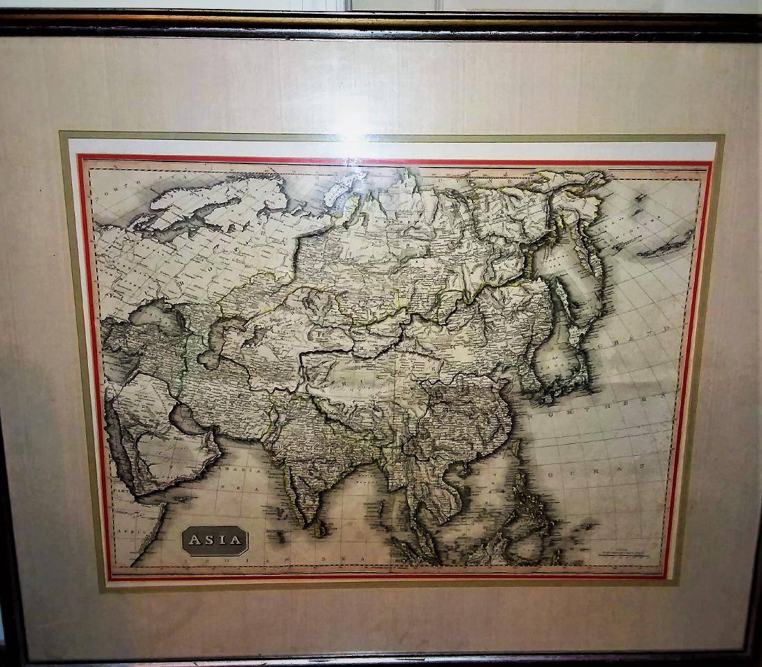 HUGE ANTIQUE MAP OF ASIA (1 of 4)