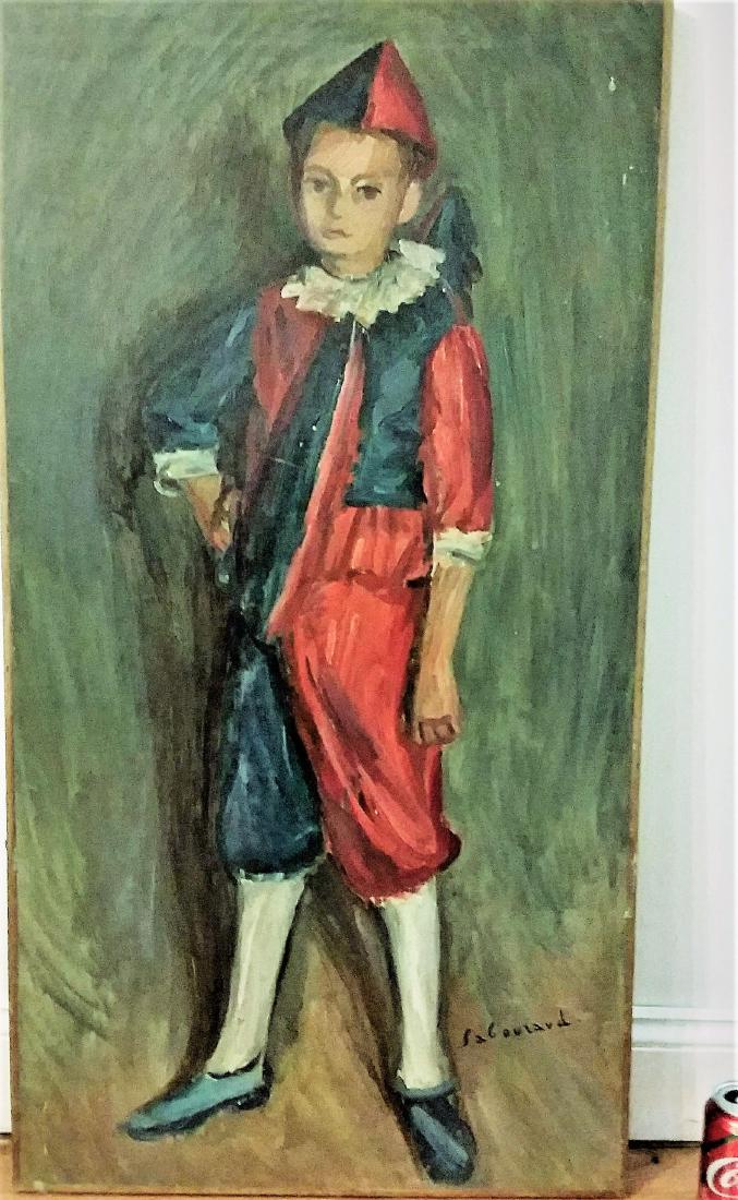 EMILE SABOURAUD 1900-1996 FRENCH OIL OF 1944 (1 of 4)