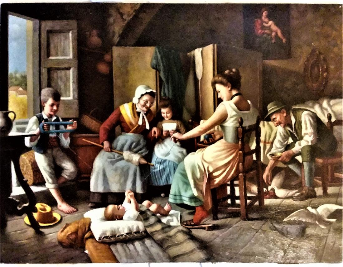 FINE GERMAN PANEL PAINTING, LIKELY BERLIN (1 of 3)