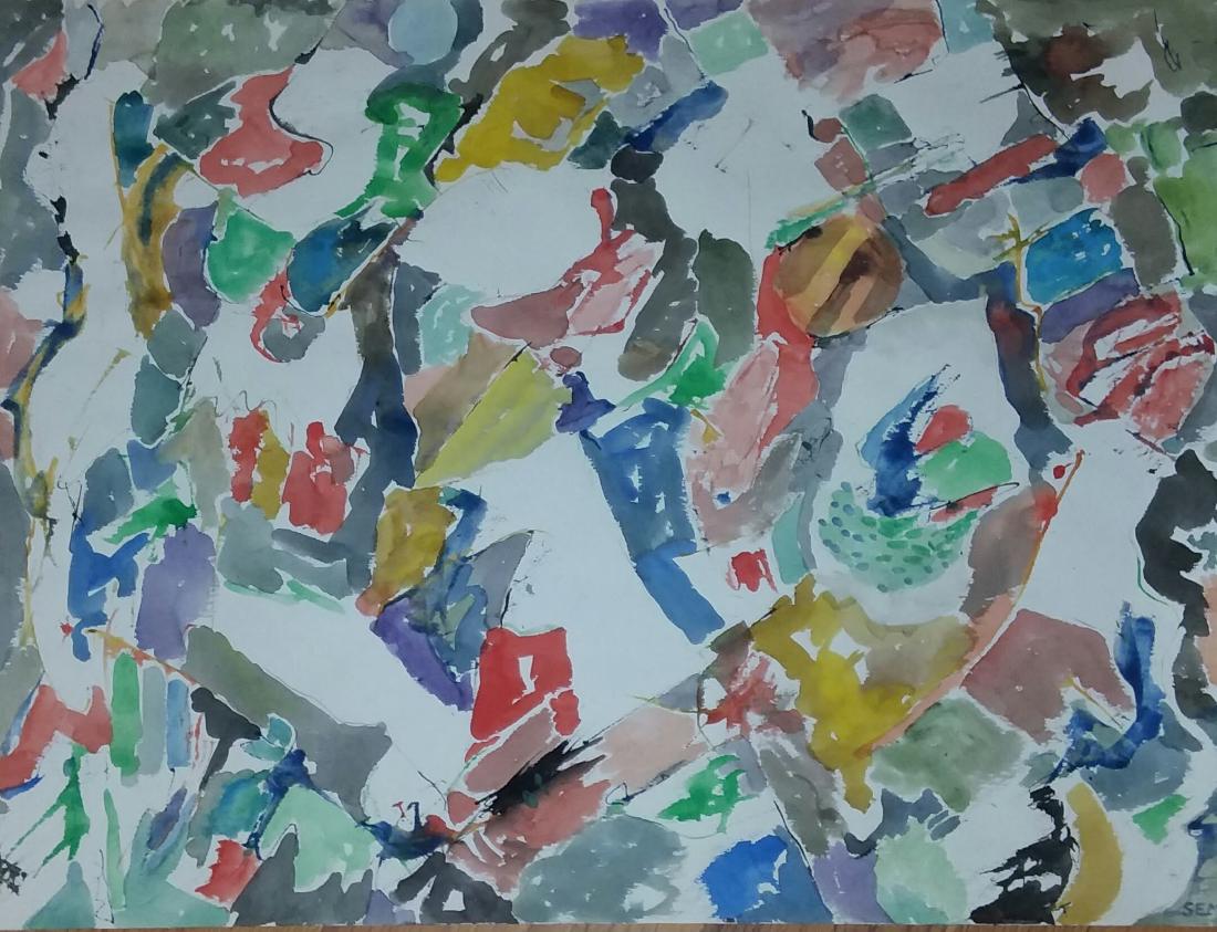 JACOB SEMIATIN, AMERICAN ABSTRACT EXPRESSIONIST (1 of 2)