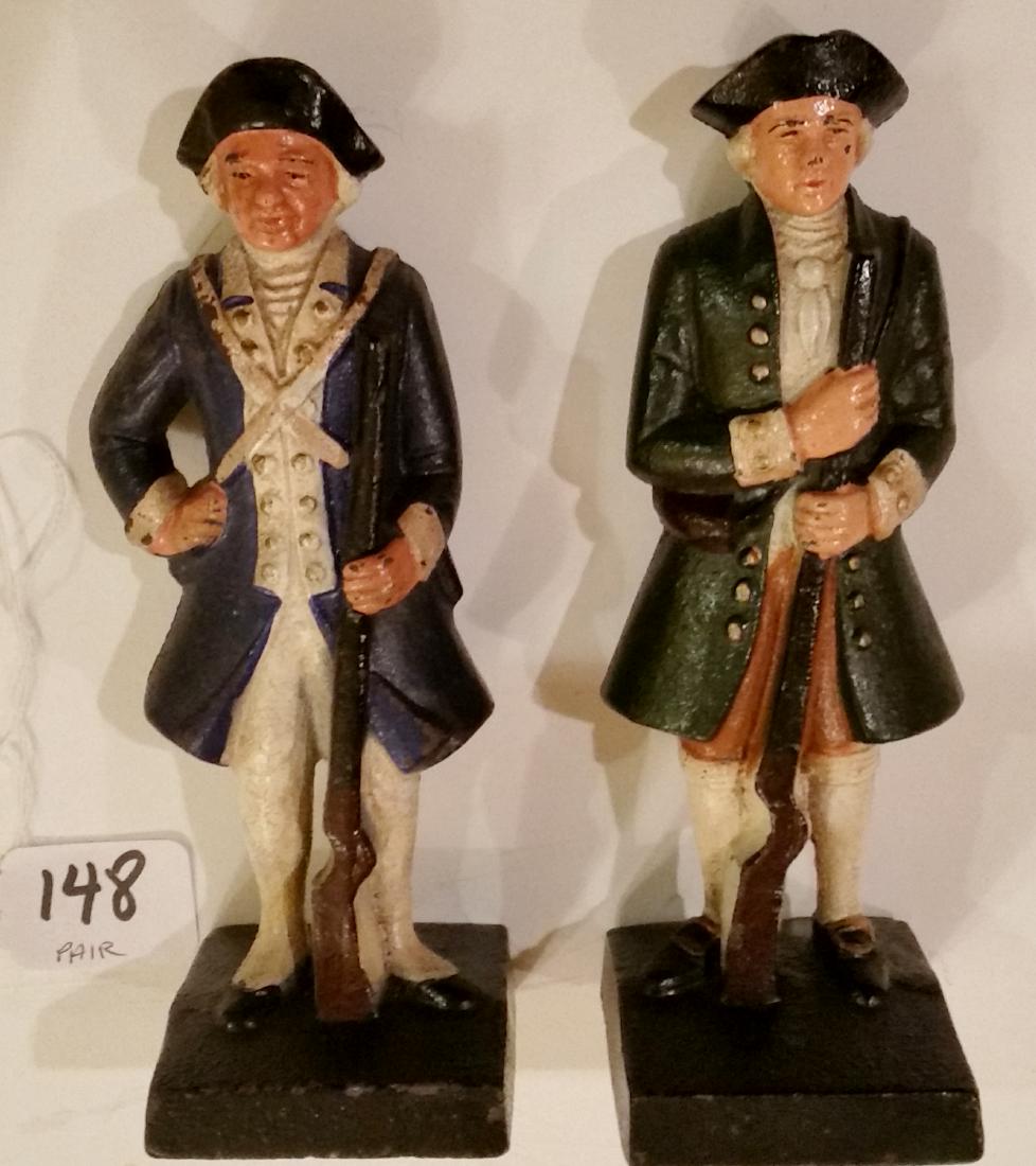 BOOK ENDS OR DOOR STOPS, REVOLUTIONARY WAR SOLDIERS (1 of 3)