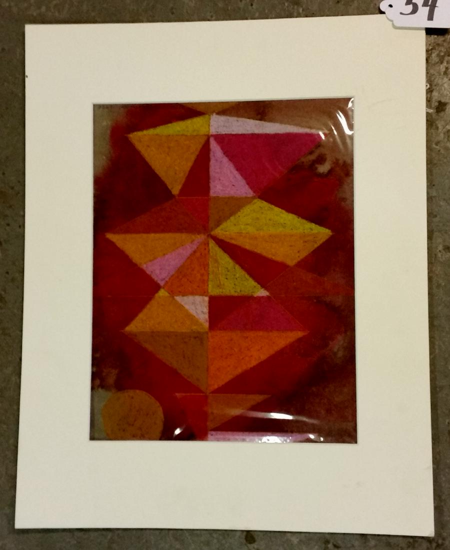 GEOMETRIC ABSTRACT, WILLIAM FREDERICKSEN (1 of 3)