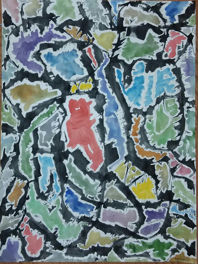 JACOB SEMIATIN, AMERICAN ABSTRACT EXPRESSIONIST (1 of 2)