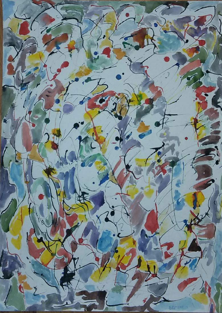 JACOB SEMIATIN, AMERICAN ABSTRACT EXPRESSIONIST (1 of 2)