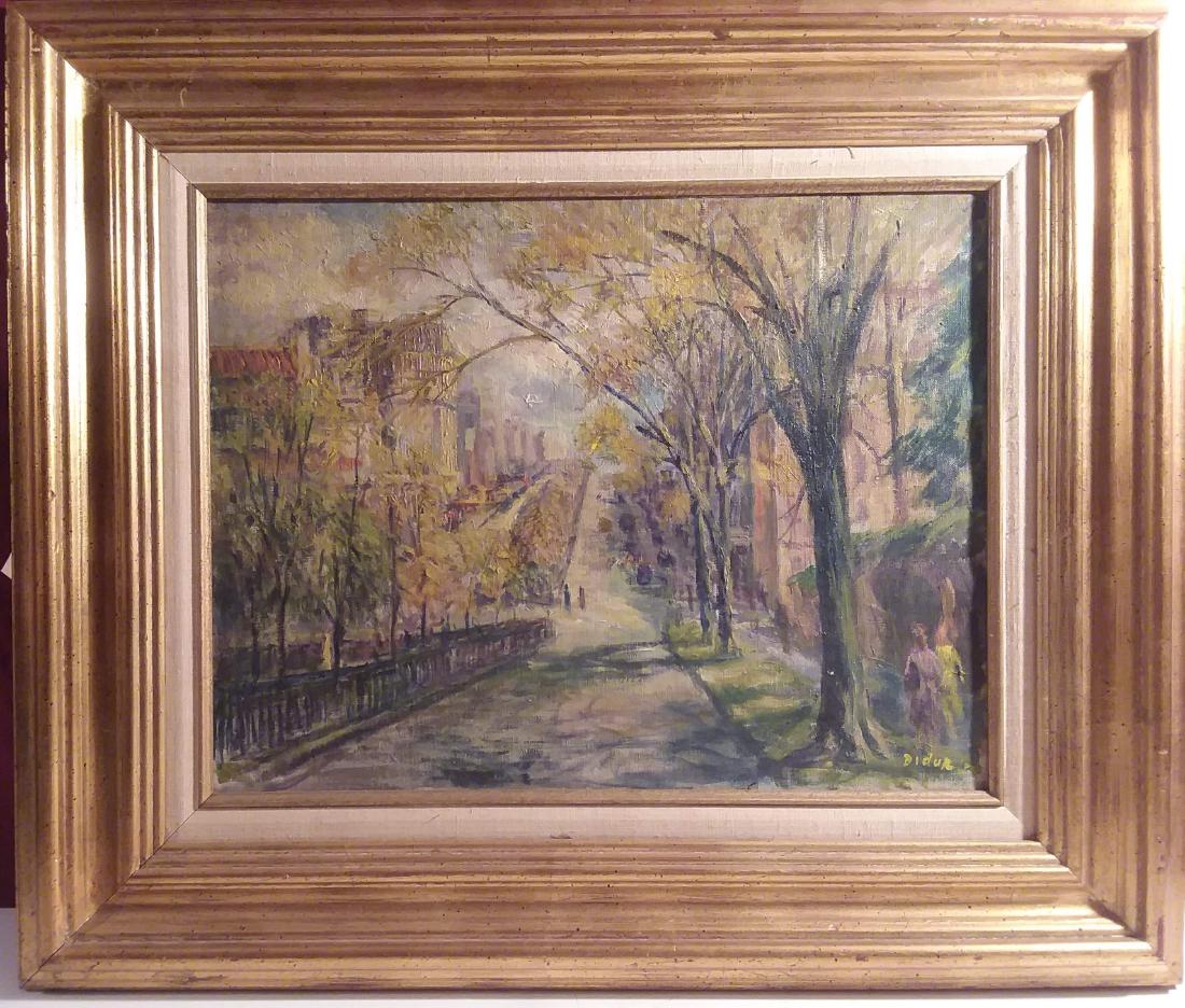 VLADIMIR DIDUR, "NYC STREET SCENE", O/C (1 of 4)