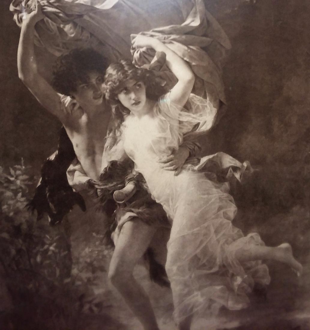 "THE STORM" 19 CENT. PRINT BY PIERRE AGUSTE COT 1880 (1 of 6)