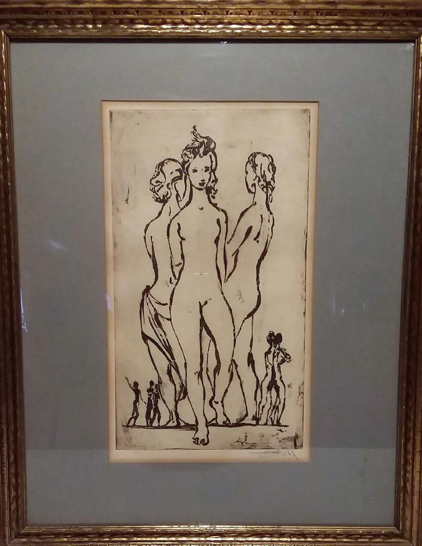 FREDERIC TAUBES SIGNED ETCHINGS (1 of 6)