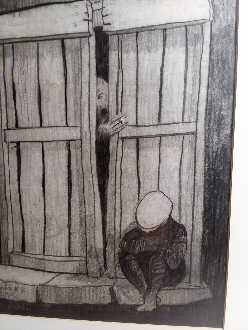 MARIO CICERON, PENCIL SIGNED CHARCOAL DRAWINGS (1 of 11)