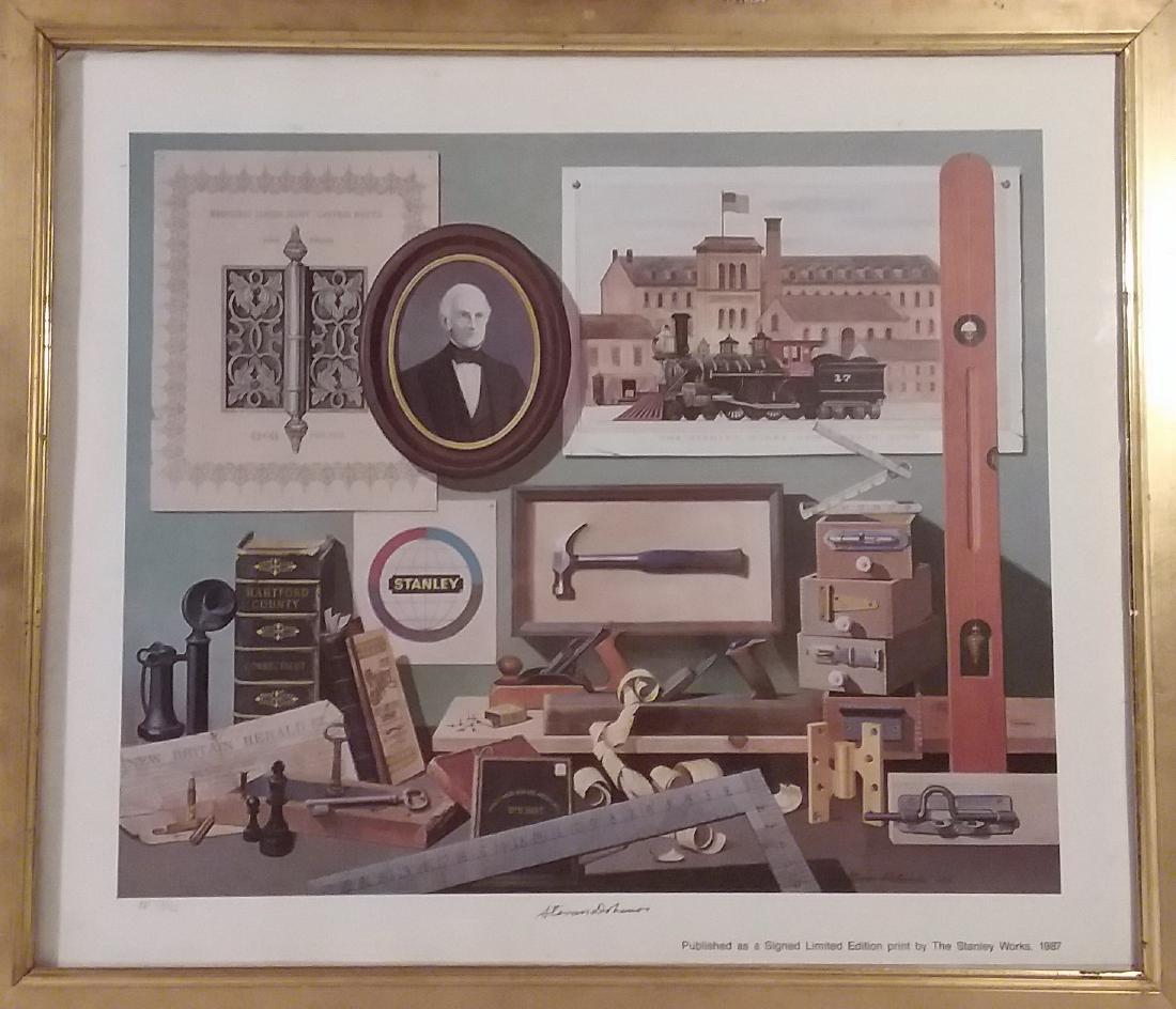 STEVEN DOHANOS "STANLEY WORKS" SIGNED LMTD EDITION: STEVEN DOHANOS STANLEY WORKS SIGNED LIMITED EDITION PRINT 1987 DIMENSIONS:26"x22"