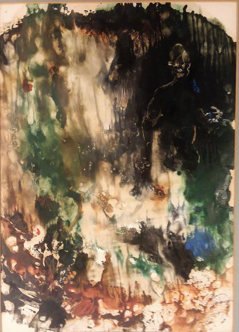 FINE AMERICAN ABSTRACT W/C. (1 of 3)