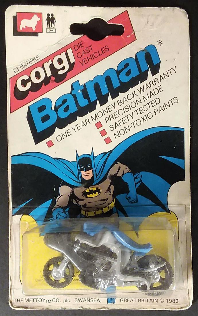 Vintage 1970's Corgi 1:64 Batman Batcycle Sealed (1 of 2)