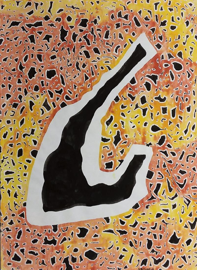 JACOB SEMIATIN, AMERICAN ABSTRACT EXPRESSIONIST, 1978 (1 of 4)