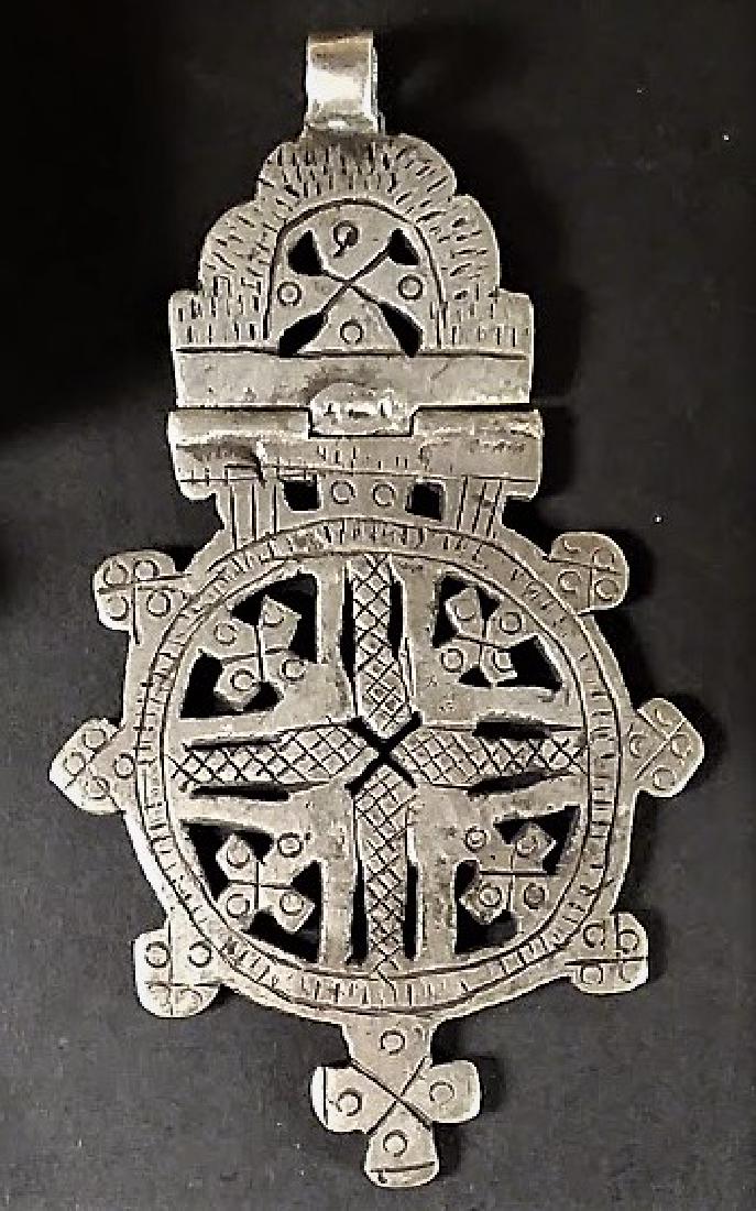 A Strong Large Christian Coptic Silver Cross (1 of 5)
