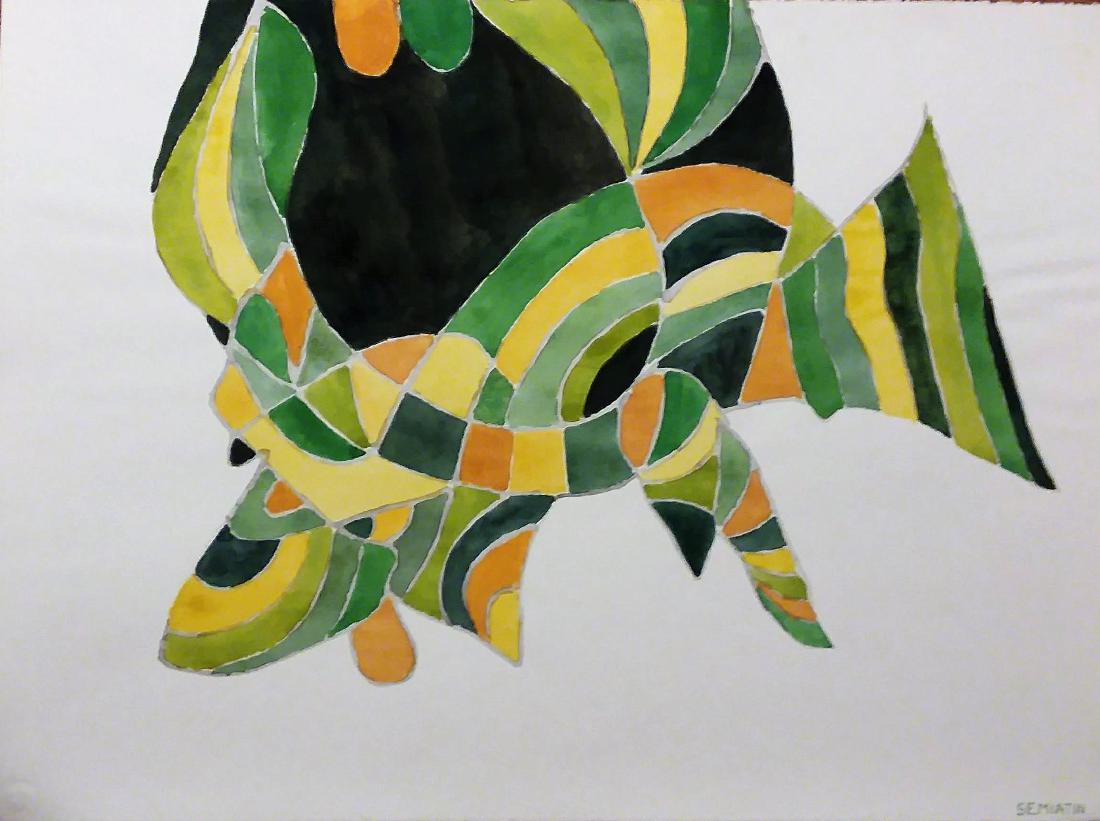 JACOB SEMIATIN, AMERICAN ABSTRACT EXPRESSIONIST (1 of 3)