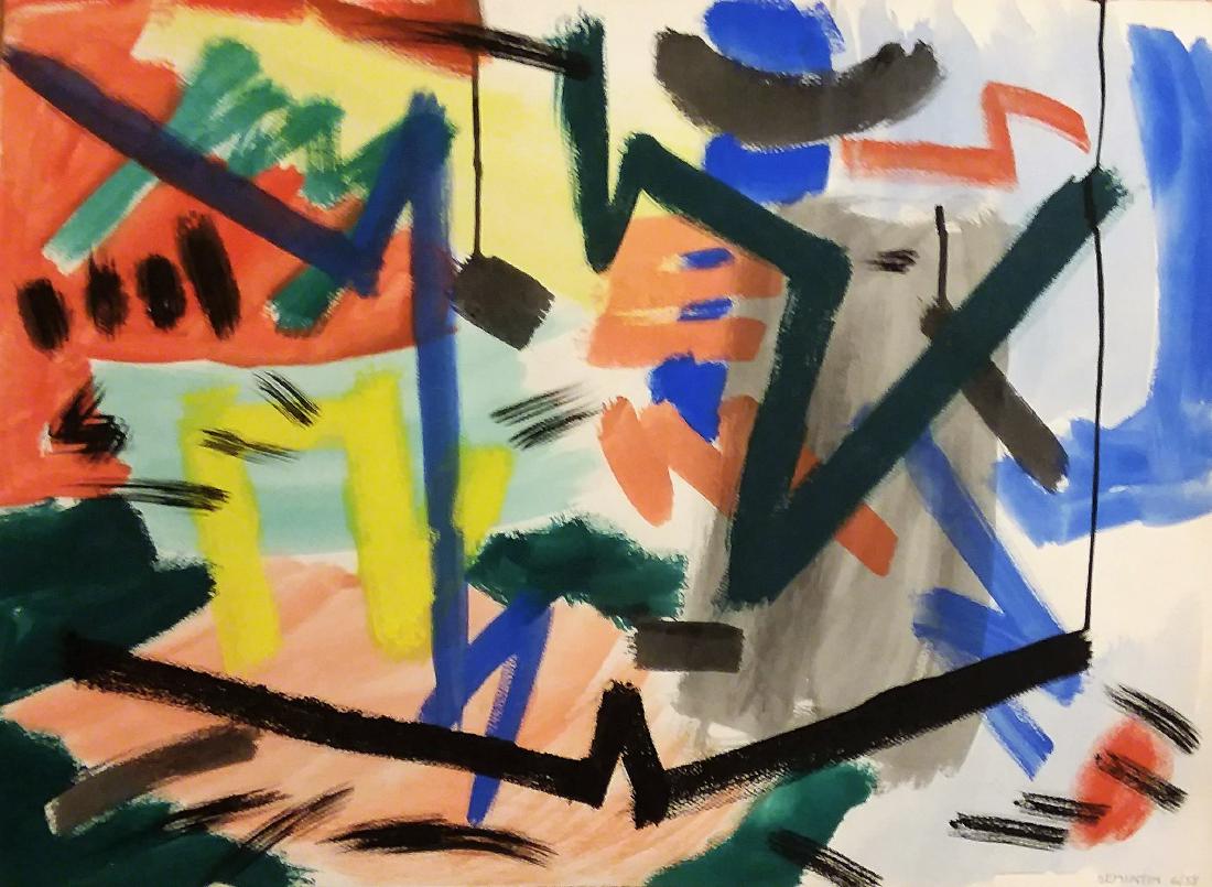 JACOB SEMIATIN, AMERICAN ABSTRACT EXPRESSIONIST (1 of 4)