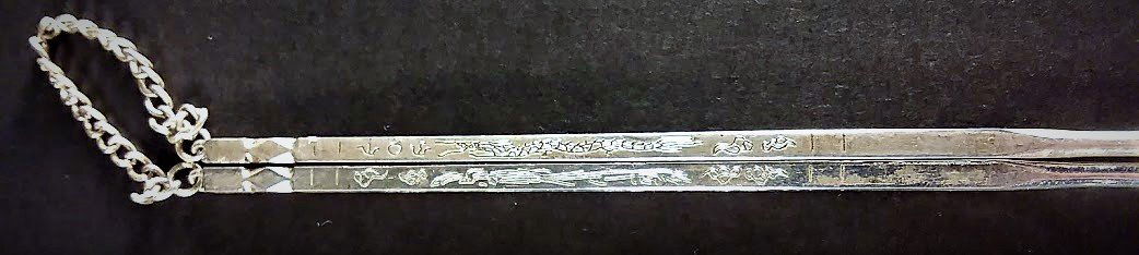 Chinese Imperial Court Silver Chopsticks (1 of 4)