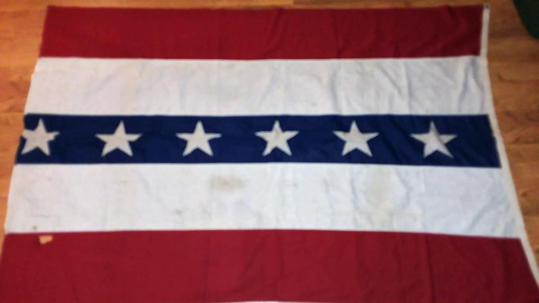 Three Grand Army of the Republic, GAR Flags: Sizes: TWO 47" X 70", and One 18" X 116"