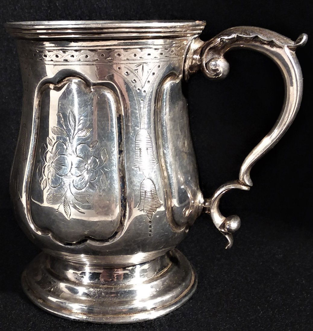Fine 18th C. Philadelphia Silver Cann (1 of 4)