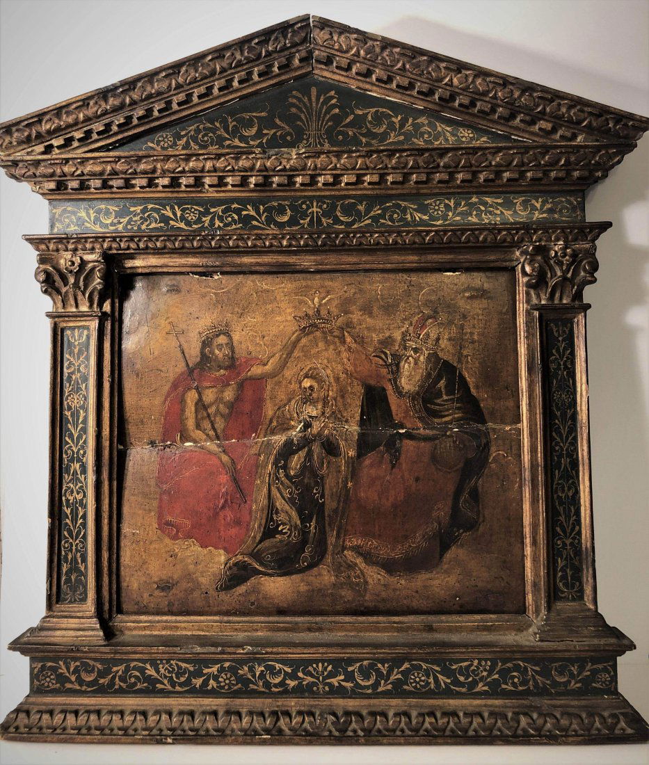 Ancient Sienese Italian Primitive Tuscan Type Painting (1 of 4)