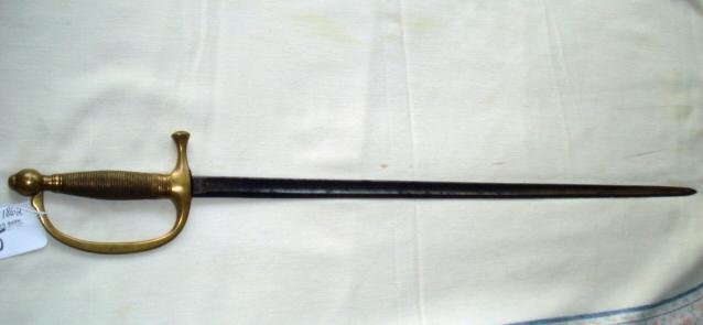 Ames 1862 Musician's Sword: Marked ADK inspector Civil War Era