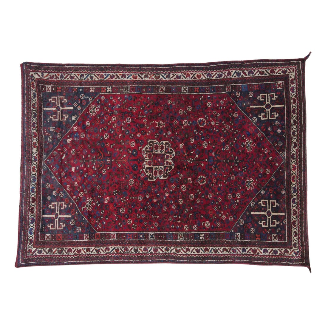 Burgundy fabric carpet (1 of 4)