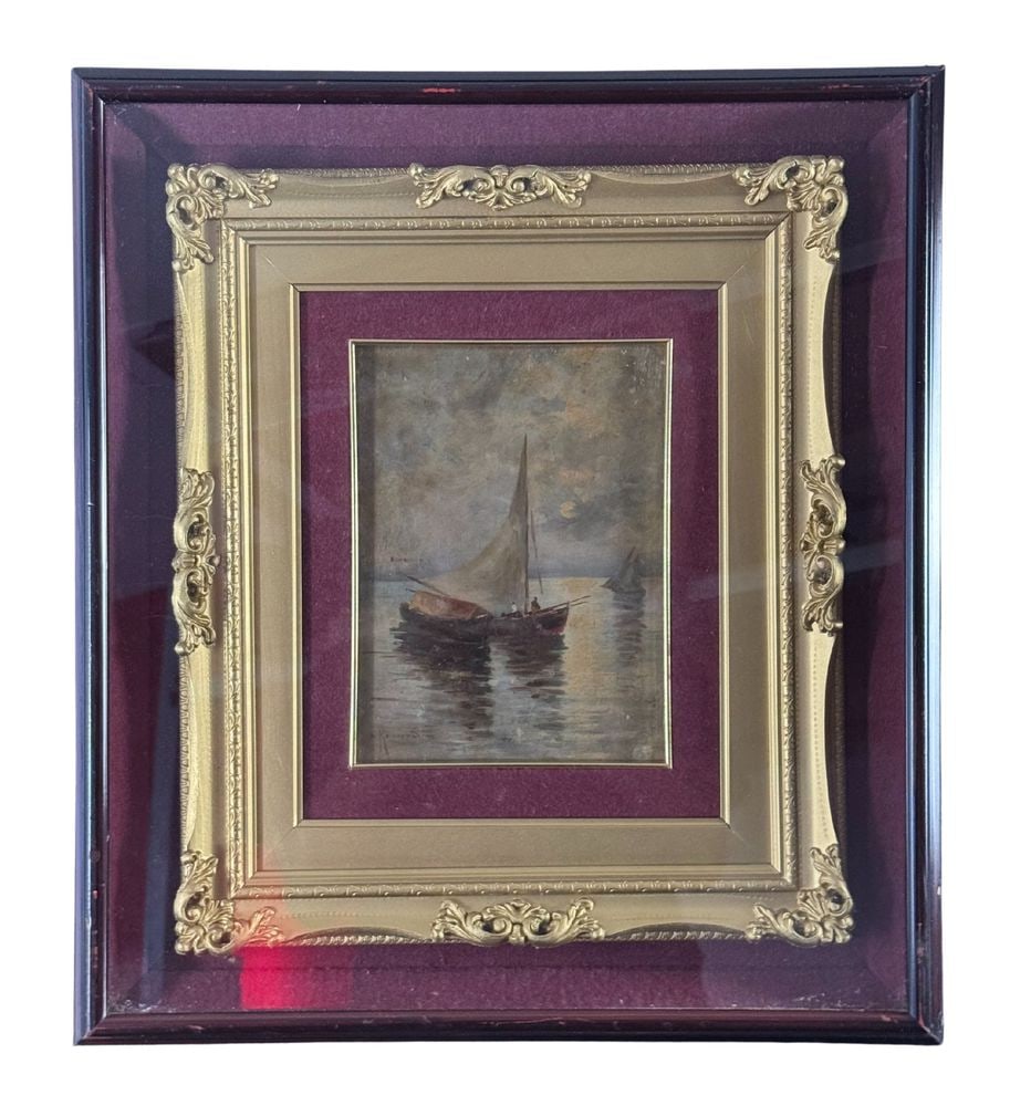 Seascape with Boats - Oscar Ricciardi (1 of 10)