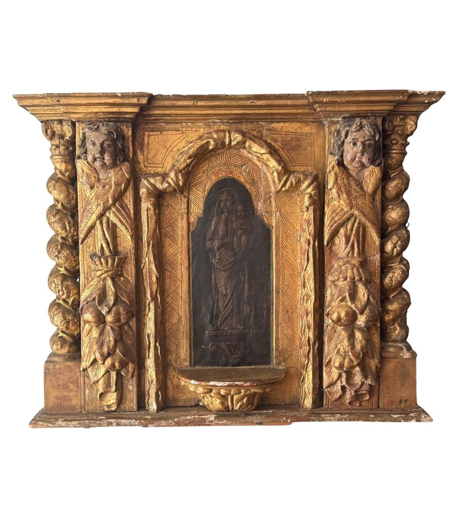 Carved and gilded wooden tabernacle (1 of 9)