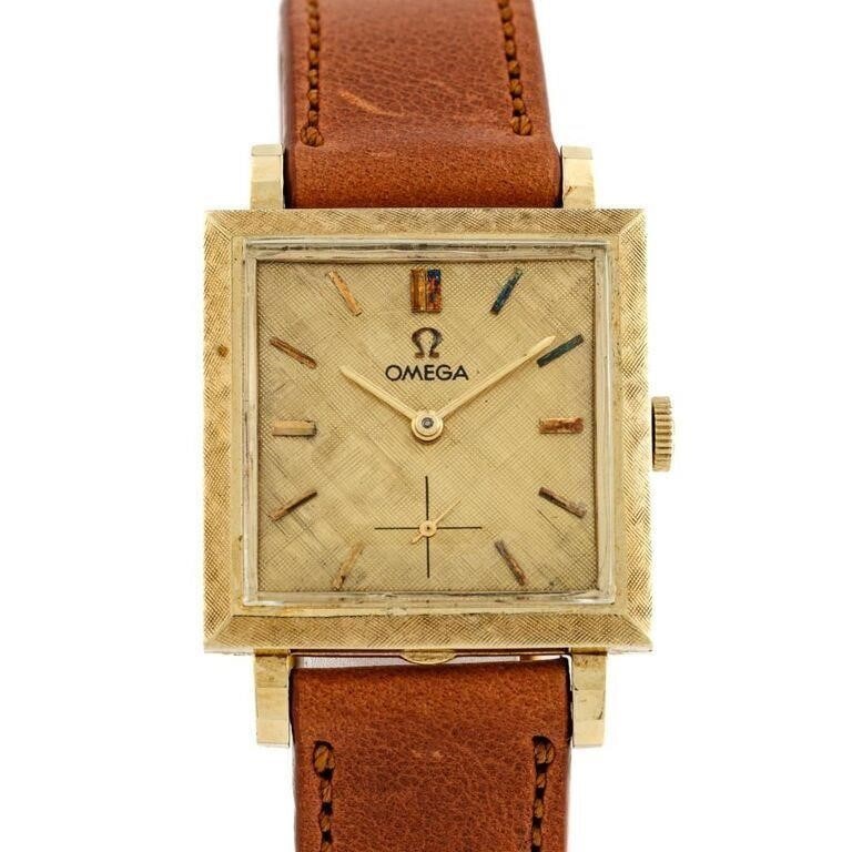 Vintage Omega N-6547 14kt Yellow Gold Manual Wind Wrist Watch: The Vintage Omega N-6547 14kt Yellow Gold Manual Wind Wrist Watch is a testament to timeless expertise. The Factory 14kt gold case exudes refined elegance driven by its Factory manual wind movement. T