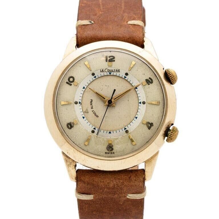 Vintage LeCoultre Alarm 10k Yellow Gold Filled Manual Wind Wrist Watch (1 of 4)
