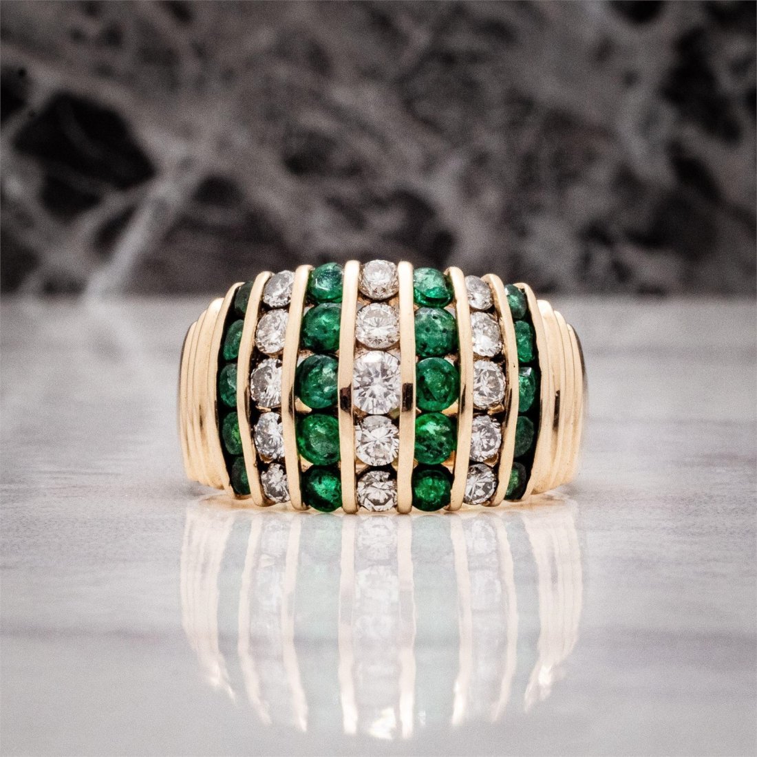 Diamond and emerald rings for sale store