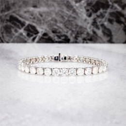 14kt Gold 17 ctw Natural Diamond Tennis Bracelet