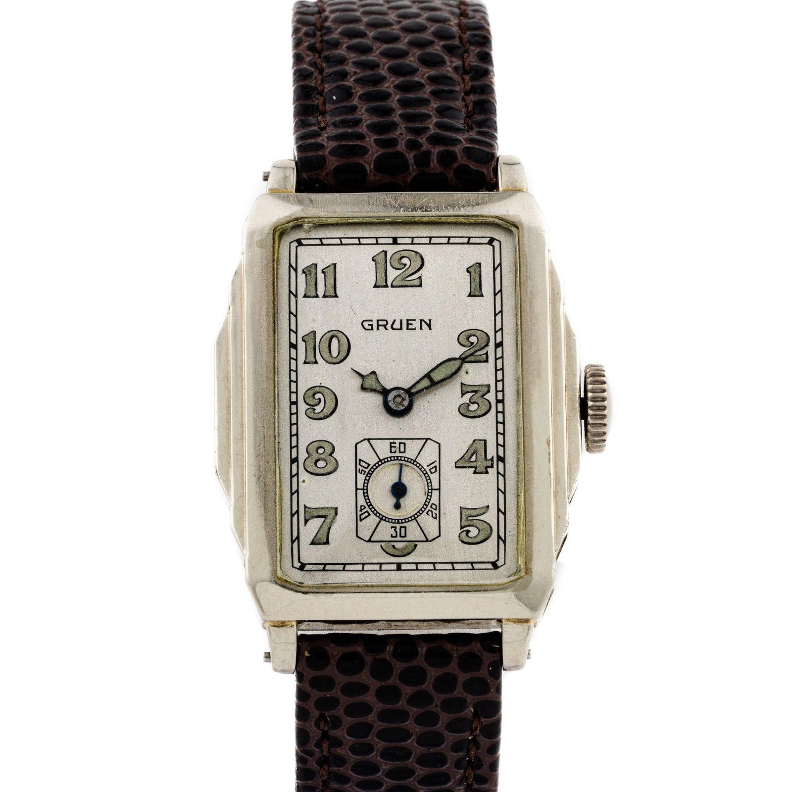 Gruen Deco Fancy 14k White GF 315/91 Wristwatch (1 of 3)