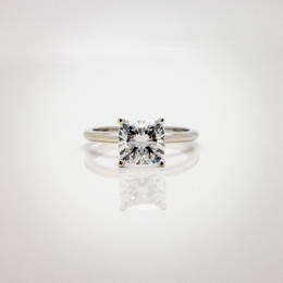 14kt Gold 2.07 Ct. Cushion Diamond Engagement Ring